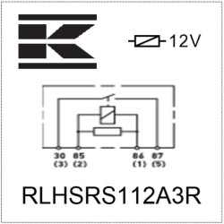 Case - IH JX70U Maxxima RLHSRS112A3R Maitinimo relė 12V, normaliai atidaryta, 70A, su rezistoriumi, su laikikliu