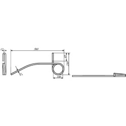 Akėčių dantys 12 mm 306239