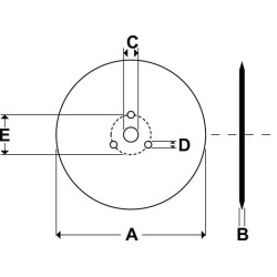Sėjimo diskas lygus 450 mm, Kverneland KK056112
