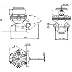 Case - IH JX70U Maxxima 4757883KR Kuro siurblys NH