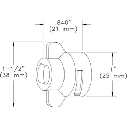 Hardi Black 8 mm purkštuko dangtelis CP233071CE