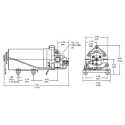 Diafragminis siurblys 12 V 6,3 l/min DIP8030813239