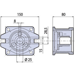 Flanšas-OMP/OMR 25 AR5327