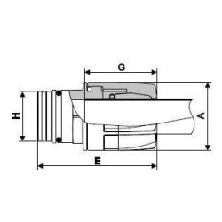 Greito atjungimo jungtis 25 mm-T3M 190D14