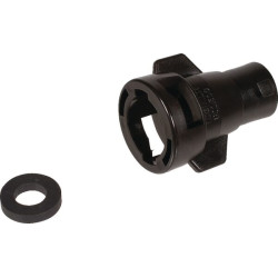 Antgalio adapterio dangtelis, bajonetinis, juodas, Lechler 0921635600231