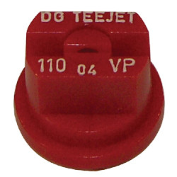 Plokščias vėduoklinis antgalis DG 110° 04 raudonas plastikinis TeeJet DG11004VP