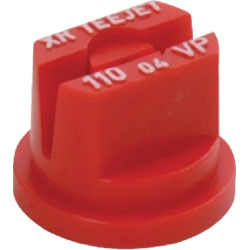 Plokščias vėduoklinis antgalis XR 110° 04 raudonas plastikinis TeeJet XR11004VP