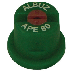 Plokščias vėduoklinis antgalis APE 80° žalias keraminis Albuz APE80GREEN