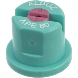 Plokščias vėduoklinis antgalis APE 80° šviesiai mėlynas keraminis Albuz APE80TURQUOISE