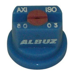 Plokščias vėduoklinis antgalis AXI 80° 03 mėlynas keraminis Albuz AXI8003