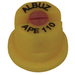 Plokščias vėduoklinis antgalis APE 110° 015 geltonas keraminis Albuz APE110YELLOW