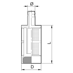 Kanistro filtras su svoriu 305008AV