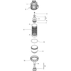 Siurbimo filtras 1 1/2" 100-160 l/min, 50 akių 3142463