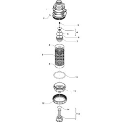 Siurbimo filtras 2" 160-220 l/min, 50 akių 3162473