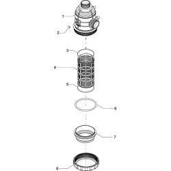Siurbimo filtras 2" 160-220 l/min, 32 tinklelių 3162172