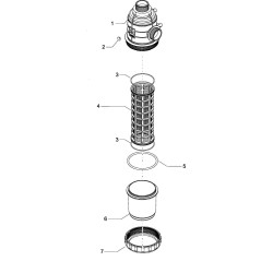 Siurbimo filtras 2" 200-260 l/min, 32 tinklelių 3172172