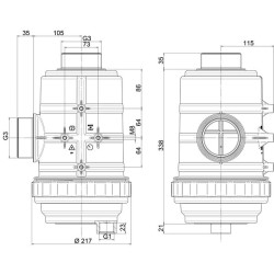 Siurbimo filtras 3"M 800 l/min 32 tinkleliai 8101000