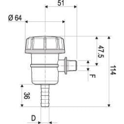Filtras 1/2" x 13 mm 309T253