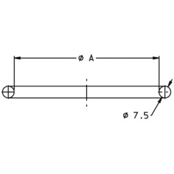 Dangtelio tarpinė prie žiedo 370 mm G00000007