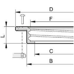Dangtelio žiedas 320 mm Ø 3502440