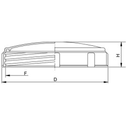 Apvalus dangtis, 240 mm 354120AKB