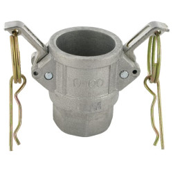 Camlock tipo D 1" vidinis sriegis, aliuminis HCN100DAL025