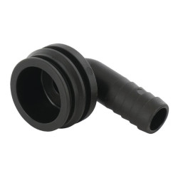 Žarnos jungtis 90° 20 mm su kištuku T5 1191520