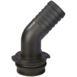 Žarnos jungtis 45° 40 mm su išoriniu sriegiu T6 1193640