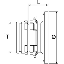 Adapteris T5M/ 2" "Banjo" 279157