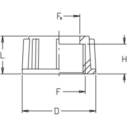 Sparnelio veržlė 3/8" 8040101