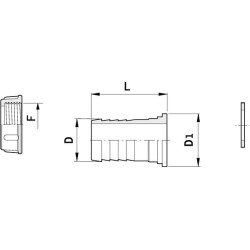 Žarnos antgalis 20 mm - 3/4 colio 105320