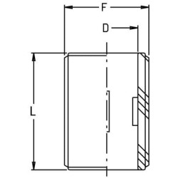 Cilindro formos nipelis 3/4" M 8052201