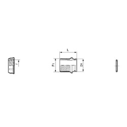 Vyriškas sriegis 3/8" 265031