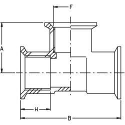 T formos jungtis 3 x 2" F 8026401