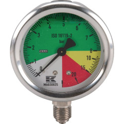 Manometras 63 mm, 20–25 barų, apatinis prijungimas MA630825