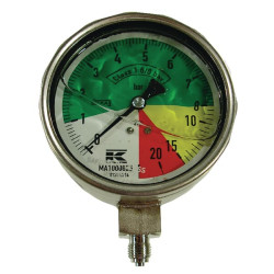 Slėgio matuoklis 100 mmØ AHL dugnas MA1000825