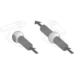 T6 dvikryptis rutulinis vožtuvas su prailgintuvu 45514406A