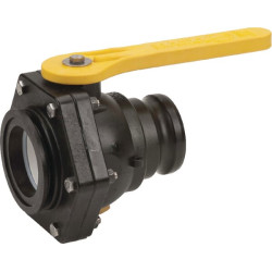 Rutulinis vožtuvas, 2 padėčių, 3 colių flanšas x 3 colių „Camlock“ išorinis sriegis MVSF300FP