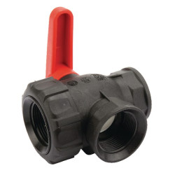 Rutulinis vožtuvas 1 1/4" Nuolatinis 3 padėčių 45531115