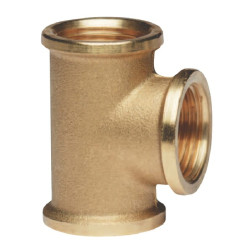 Žalvarinis T formos jungiamasis elementas 3xF 1/4" FG13014MS