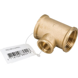 Žalvarinis T formos jungiamasis elementas 3xF 1"x1/2"x1" FG130112MSL
