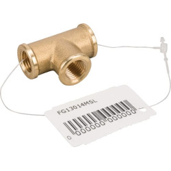 Žalvarinis T formos jungiamasis elementas 3xF 1/4" FG13014MSL