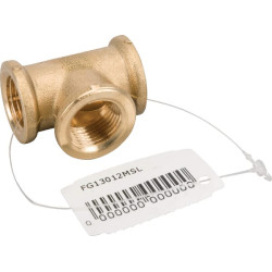 Žalvarinis T formos jungiamasis elementas 3xF 1/2" FG13012MSL