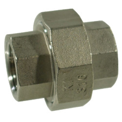 Nerūdijančio plieno jungtis 2xF 1/4" FG34014RVS