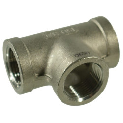 T formos jungtis iš nerūdijančio plieno, 3 x išorinis sriegis 1 1/4" FG130114RVS