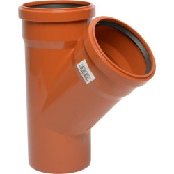 Y formos jungtis PVC 160/110 mm x 45° 16152160110045