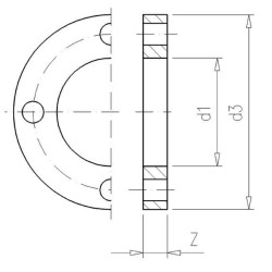 Įvorės flanšas 125 mm 7125419