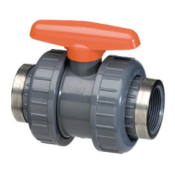 PVC kairysis vožtuvas DID 2 1/2"x2 1/2" KS212PVC