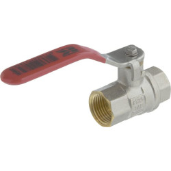 Rutulinis vožtuvas BSP 2x vidinis 1/2" sriegis + nerūdijančio plieno rankena KS12FKR