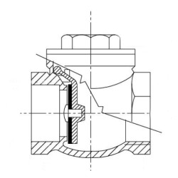 Vertikalus atbulinis vožtuvas 3/4" WK51062